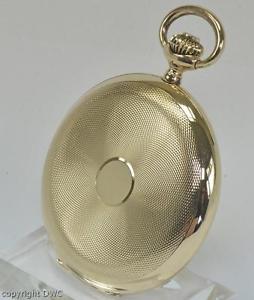 Herren Taschenuhr Savonette Pocketwatch in aus 14K. 585 Gold Handaufzug