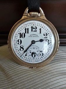 ILLINOIS BUNN SPECIAL 1930 16S 23J 60 hr TYPE IIIb RAILROAD  POCKET WATCH
