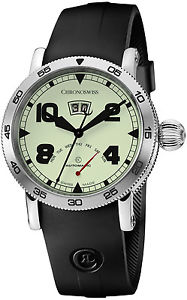 Chronoswiss Timemaster Retrograde Day Automatic Steel Mens Watch CH-8143-LU/71-2