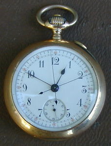 VERY Rare A. Golay & Fils Paris 5 Minute Repeater Pocket Watch - SOLID 18k Gold