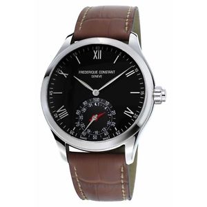 Free Shipping Pre-owned Frederique Constant Horological Smartwatch Black Dial