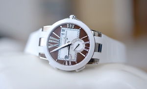 Free Shipping Pre-owned Ulysse Nardin Executive Dual Time Lady 243-10-3/30-05