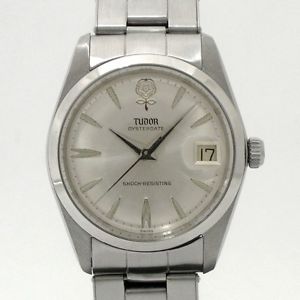 Auth TUDOR Oyster date Big Rose 7962 Men's Hand-winding 1960 made SS 186399