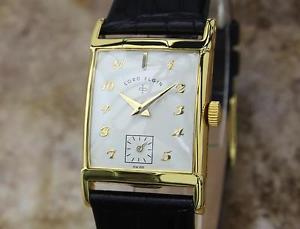 Lord Elgin Swiss Made 1940s Manual 14k Gold Filled Men's Luxury Dress Watch YY69