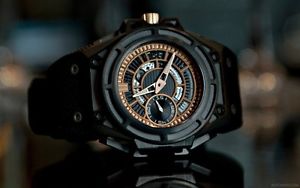 Linde Werdelin Spidolite Black Gold 18kt Watch Titanium DLC NO RESERVE AUCTION!!