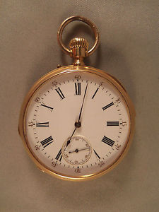 ANTIQUE 3/4 REPEATER ROSSEL & FILS **18KT GOLD** POCKET WATCH w/ BOX - 1800's