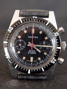 Vintage Rontex Chrono Military Diver Valjoux 7733 Watch Uhr Montre Reloj Orologi