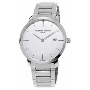 Free Shipping Pre-owned Frederique Constant Slimline Stainless Steel Automatic