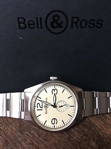 Bell and Ross Original Automatic Beige Dial Mens Watch BR123-BEI-ST-SS