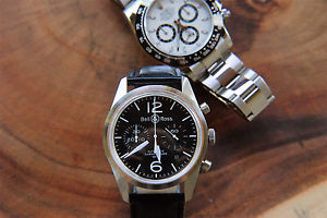Bell & Ross BR 126 Vintage BRV 126 Original Black Wrist Watch for Men