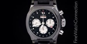 BUTI 18K Solid Black Gold "Giotto" Automatic Chronograph GMT Watch $48,500 MSRP!