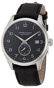 Hamilton Men's 'Jazzmaster' Swiss Automatic Stainless Steel and Leather Casual W