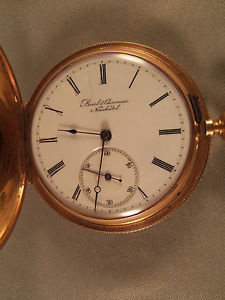 ANTIQUE BOREL & COURVOISIER NEUCHATEL **18KT GOLD** SWISS MADE POCKET WATCH