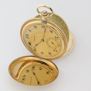 *MOVADO*SAVONNETTE*TASCHENUHR*14K/585er MASSIV GOLD*