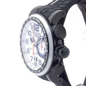 Free Shipping Pre-owned GRAHAM Silver Stone Stu GMT Limited Edition 250 Men's