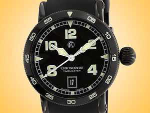 Chronoswiss Timemaster Date Automatic DLC Stainless Steel Men's Watch