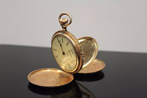 Antique 1899 American Waltham Watch Co Grade 620 with Heavy Tri Color Horse Case