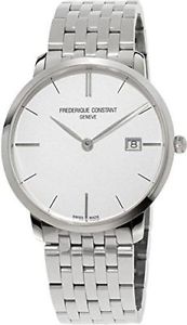 Frederique Constant Geneve Slimline Gents FC-220S5S6B Mens Wristwatch Flat & lig