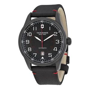 Victorinox 241720 Mens Black Dial Analog Automatic Watch with Nylon Strap
