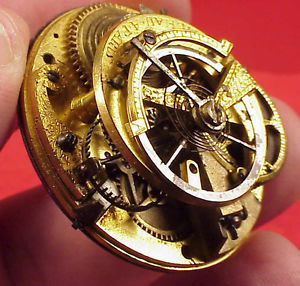 Michau A Paris Verge Skeleton French EARLY Movement 38MM Pocket Watch