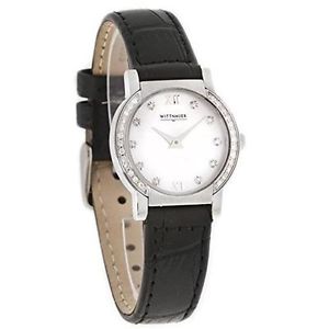 Wittnauer Orpheum Mother of Pearl Dial Diamond Markers Diamond Bezel Swiss Made