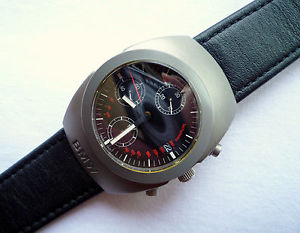 BMW Titanium Motorsport Racing Business Sport Design Automatic Chronograph Watch