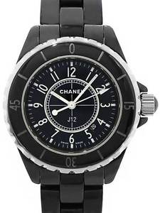 CHANEL Women's Watch J12 Black ceramic 33 mm H0682