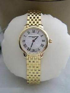 Free Shipping Pre-owned Frederique Constant Watch Slimline Mini fc200mcs5b Gold