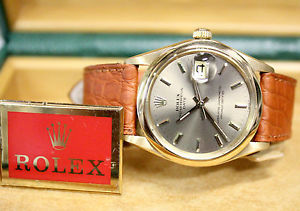 ROLEX DATE GOLD ORO 18 KT UHREN MONTRE WATCH OROLOGIO REF. 1500 ANNO 1972