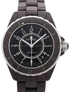 CHANEL Men's Watch J12 Black ceramic 38 mm H0685