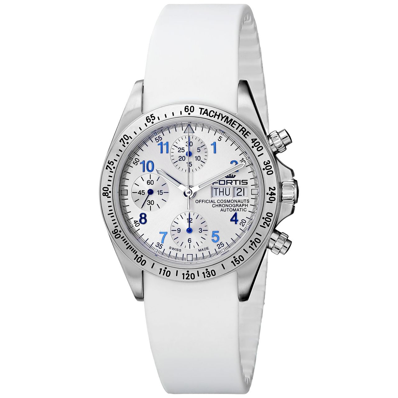 Fortis Men's 630.10.92 SI.02 Cosmonauts Chronograph Automatic Day and Date Silic