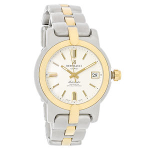 Bertolucci Uomo Series Mens Midsize Automatic Two-Tone Watch 82.10286