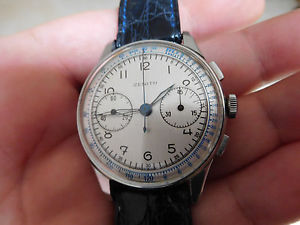Vintage Zenith chronograph Cal. 156 steel case