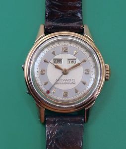 Vintage 1940's Triple Date MOVADO Calendoamatic Bumper Automatic Men's Watch