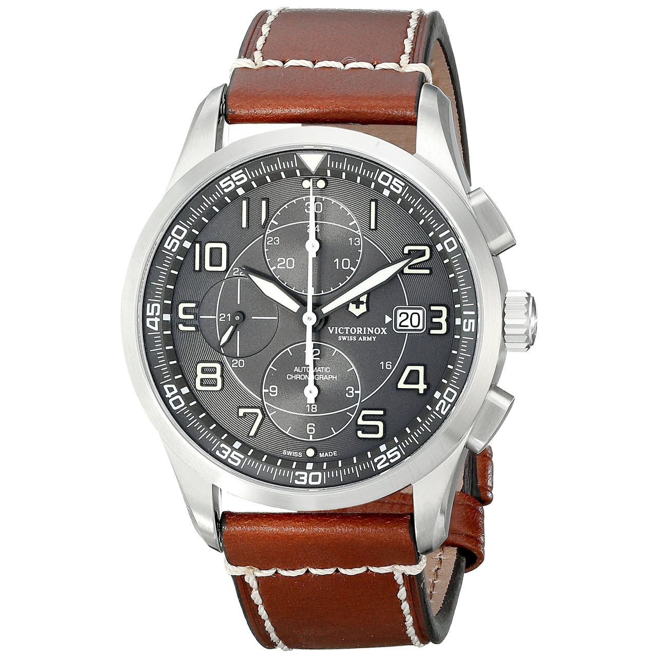 Victorinox Men's 241597 AirBoss Analog Display Swiss Automatic Brown Watch