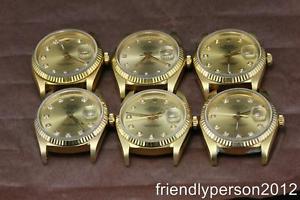 5 Pcs of Customized 18K Solid Yellow Gold After Market Men's 36mm Datejust 16018