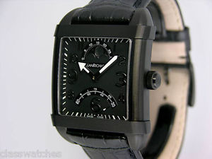Jean Richard Paramount XL "ALL BLACK" Retro Moon Limited to 50 pc. $13,500 NIB