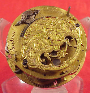 GAUDRON PARIS French EARLY REPEATER MOCK PENDULUM  Movement 41MM Pocket Watch