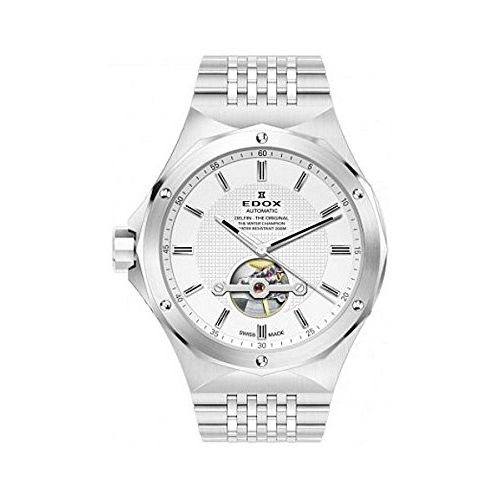 Edox Men's 85024 3M AIN Delfin Analog Display Swiss Automatic Silver Watch