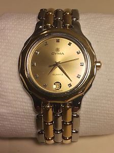 CYMA La Locle Men's 18K Gold and Diamond Watch