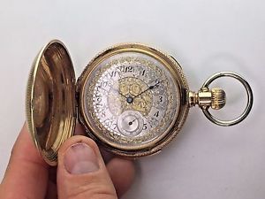 Antique 14K Solid Yellow Gold Minute Repeater Pocket Watch 110.416 Grams