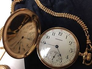14KT gold Waltman Pocket Watch