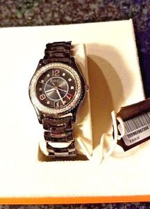 EBEL X-1 Diamond Bezel, Crown & Dial. Ceramic Black Case & Band