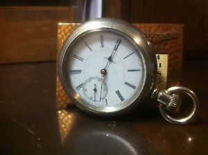 Peerless antique silver pocket watch