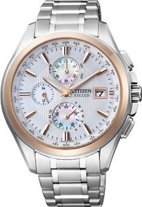 Citizen Watch Exceed Eco-Drive Radio Flight Needle Thin At8074-55A Men