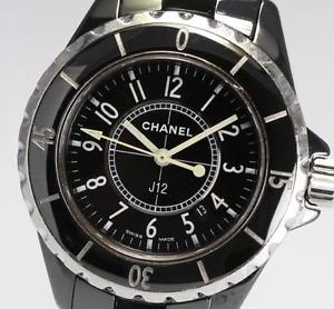 Used[C] Watch Women CHANEL Chanel J12 H0682 Quartz black Ceramic x SS J7W