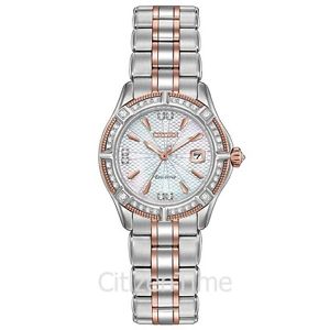 -NEW- Citizen Signature Ladies Arezzo Diamond Watch EW2276-80D