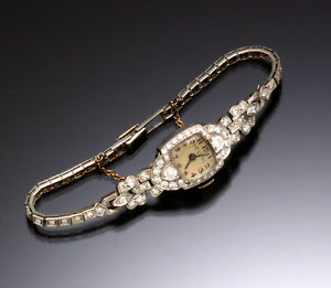 Women's Luxury Platinum Diamond TW - 2.50 CTS Fiden Watch