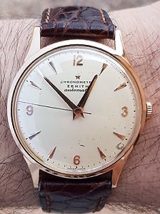 Zenith Bumper hammer 133.8 Chronometre Rose Gold oversize37,5mm service04/2017