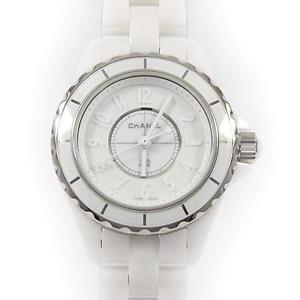 Preowned CHANEL J12 White Cerami